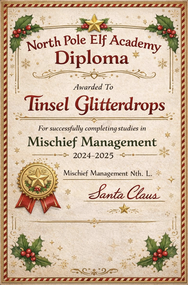 Official Tinsel Diploma - Improved